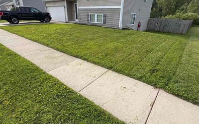 Photo of Kimberly I.'s yard after getting lawn care in Saint Charles, IL