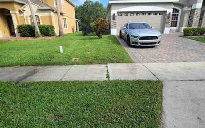 Photo of Zac R.'s yard after getting lawn care in Oviedo, FL