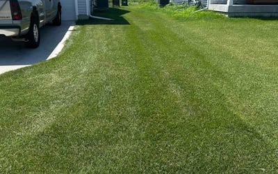 Photo of Gregory K.'s yard after getting lawn care in Weatherford, TX