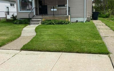 Photo of Daniel B.'s yard after getting lawn care in Niles, MI