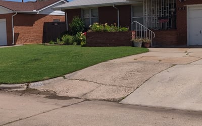 Photo of Becky G.'s yard after getting lawn care in Claremore, OK