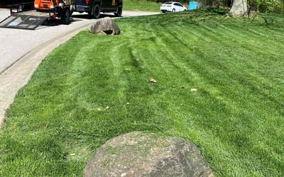 Photo of Andrew W.'s yard after getting lawn care in Brownsburg, IN