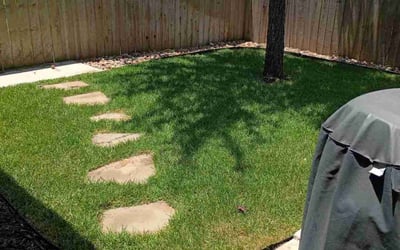 Photo of Justin R.'s yard after getting lawn care in Mahwah, NJ