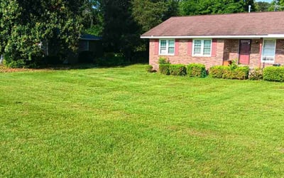 Photo of Joshua B.'s yard after getting lawn care in South Portland, ME