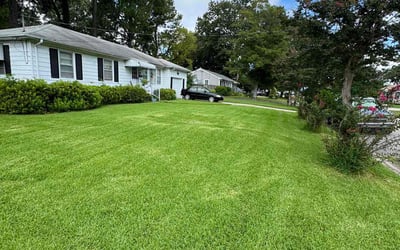 Photo of Chris K.'s yard after getting lawn care in Monroe, NC
