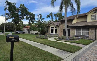 Photo of Darius D.'s yard after getting lawn care in Atlanta, GA