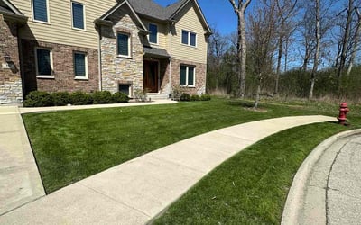 Photo of Michelle C.'s yard after getting lawn care in Wood Dale, IL