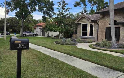 Photo of Andrea V.'s yard after getting lawn care in Atlanta, GA