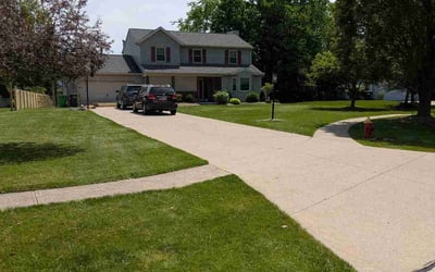 Photo of Gina K.'s yard after getting lawn care in Coatesville, PA