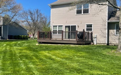 Photo of Brunilda V.'s yard after getting lawn care in Darien, IL