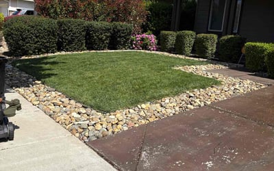 Photo of Justin B.'s yard after getting lawn care in Oakley, CA