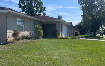 Photo of Heather P.'s yard after getting lawn care in Kyle, TX