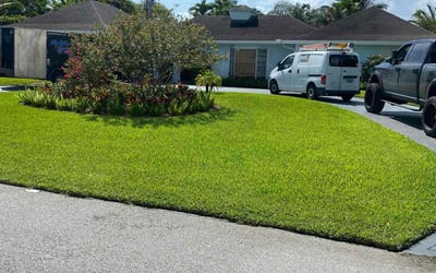 Photo of Kelly L.'s yard after getting lawn care in Milton, MA