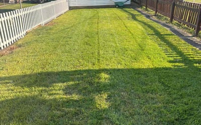 Photo of HIROAKI K.'s yard after getting lawn care in Kutztown, PA