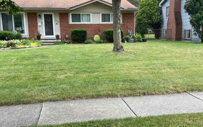Photo of Tonia V.'s yard after getting lawn care in Oxford, MI