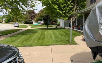 Photo of Bill J.'s yard after getting lawn care in Shorewood, IL