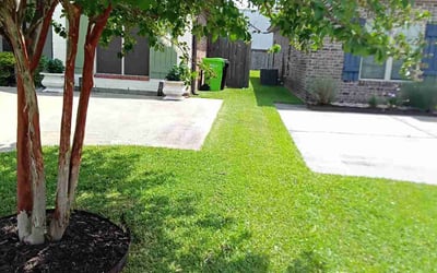 Photo of Maleka G.'s yard after getting lawn care in Severn, MD