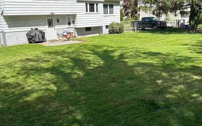 Photo of Stephanie g.'s yard after getting lawn care in Mount Holly, NJ