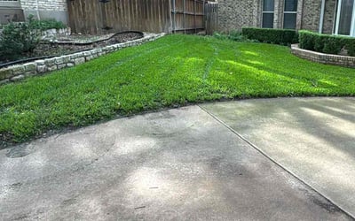 Photo of Kerryann L.'s yard after getting lawn care in Fort Worth, TX