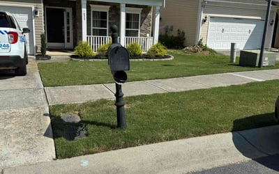 Photo of Adrienne M.'s yard after getting lawn care in Matthews, NC