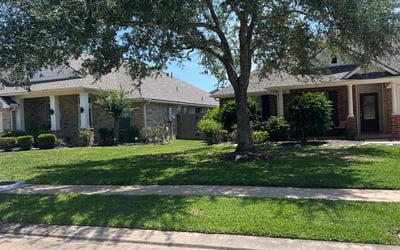 Photo of Jordan W.'s yard after getting lawn care in Pearland, TX