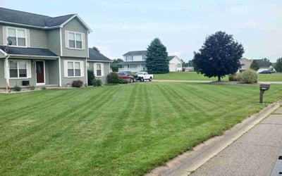 Photo of Debbie D.'s yard after getting lawn care in Traverse City, MI