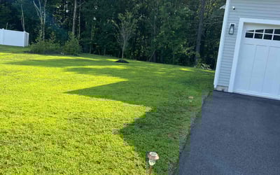 Photo of Julia W.'s yard after getting lawn care in Franklin, MA
