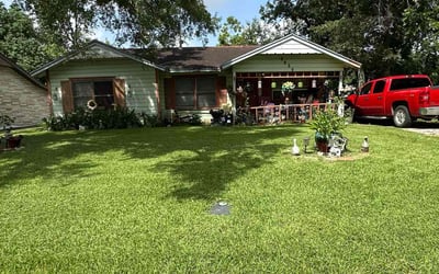 Photo of Mario Z.'s yard after getting lawn care in Hilliard, OH