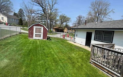 Photo of Jeffrey O.'s yard after getting lawn care in Cedar Lake, IN