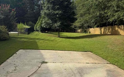 Photo of Keturah B.'s yard after getting lawn care in Mcdonough, GA