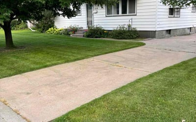 Photo of Nicholas K.'s yard after getting lawn care in Brooklyn Center, MN
