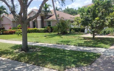 Photo of Jodie B.'s yard after getting lawn care in Liberty, MO