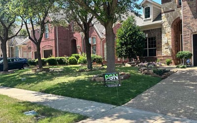 Photo of Kenneth J.'s yard after getting lawn care in Plano, TX