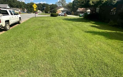 Photo of Charlotte S.'s yard after getting lawn care in Alexander, AR