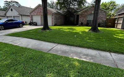 Photo of Cheryl H.'s yard after getting lawn care in North Richland Hills, TX