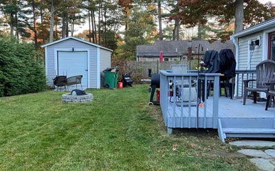 Photo of George T.'s yard after getting lawn care in Brighton, MA