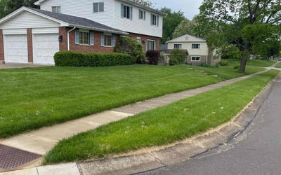 Photo of Tonya M.'s yard after getting lawn care in Brookville, OH