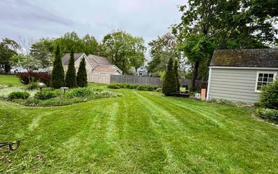Photo of Pauline H.'s yard after getting lawn care in Portland, ME