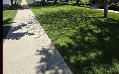 Photo of M L.'s yard after getting lawn care in Chaska, MN