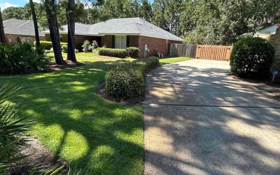 Photo of Amber C.'s yard after getting lawn care in Santa Rosa Beach, FL