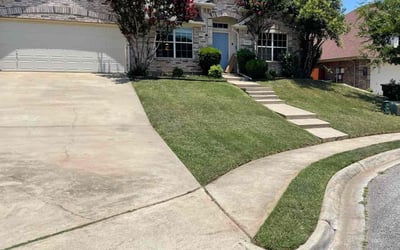 Photo of Annie R.'s yard after getting lawn care in Roanoke, TX