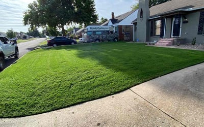 Photo of Emmy B.'s yard after getting lawn care in Wagoner, OK