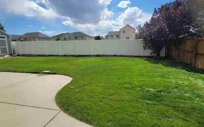 Photo of Erick M.'s yard after getting lawn care in Bluffdale, UT