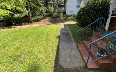 Photo of George R.'s yard after getting lawn care in Uxbridge, MA