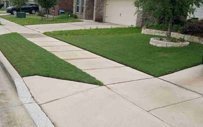 Photo of Erinn J.'s yard after getting lawn care in Fort Worth, TX