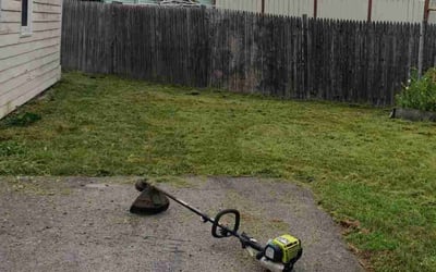 Photo of Barbara K.'s yard after getting lawn care in Rochester, NH