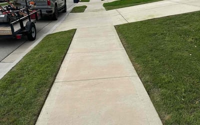 Photo of Michael V.'s yard after getting lawn care in New Braunfels, TX