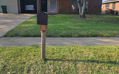 Photo of Ashley B.'s yard after getting lawn care in Hutto, TX