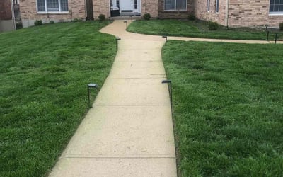 Photo of Courtney D.'s yard after getting lawn care in Creve Coeur, MO