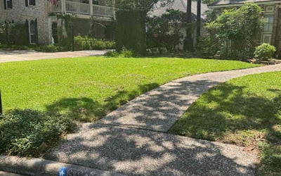 Photo of Lindsay T.'s yard after getting lawn care in Burleson, TX